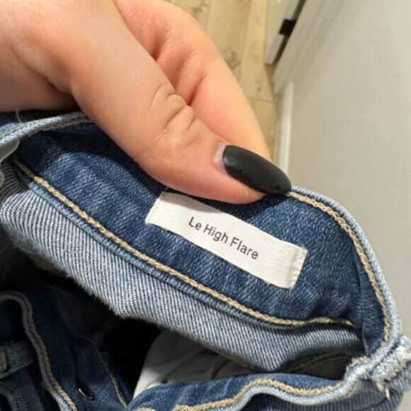 FRAME- HIGH RISE FLARE JEANS “le high flare” - Picture 6 of 6